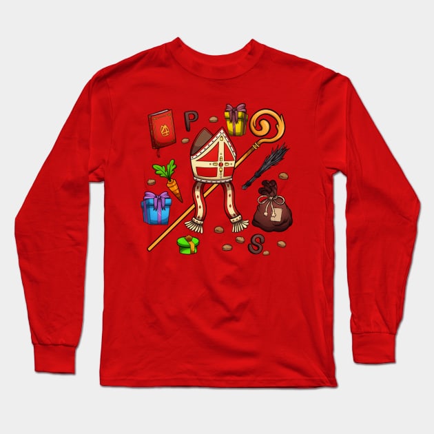 Saint Nicholas Elements Long Sleeve T-Shirt by TheMaskedTooner